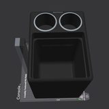 Center console with cup holders, preview from the creator's page