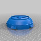 Wheel hub cover, preview from the creator's page
