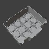 Gridfinity centre console insert, preview from the creator's page