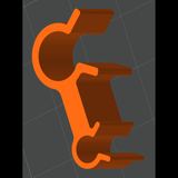 Breather hose to brake line clip, preview from the creator's page